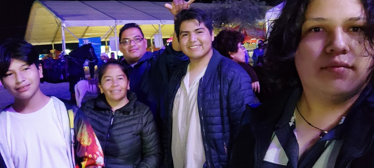Familia en la feria